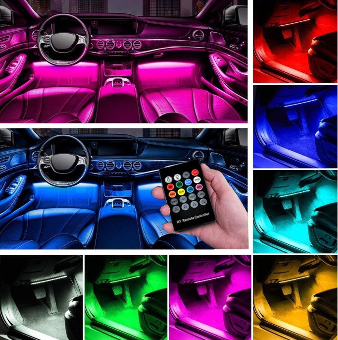 Car Interior Ambient Lights- (Contains 4 light bars)