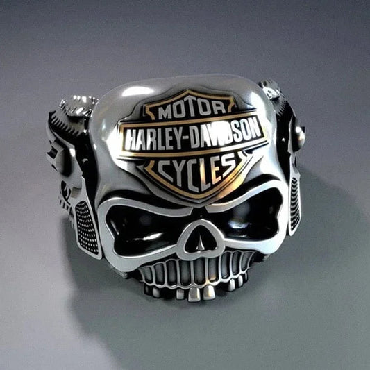 Harley-Davidson Skull Ring Inspired Motorcycle Accessories