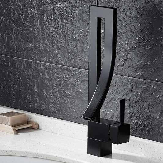 Modern Bathroom Sink Taps Bath Basin Mixer Tap Solid Brass Monobloc Faucet