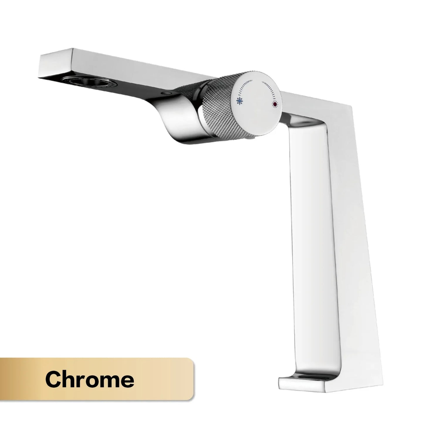 Brushed Bathroom Faucet, Single Handle, Hot/Cold Control, Light Luxury Design