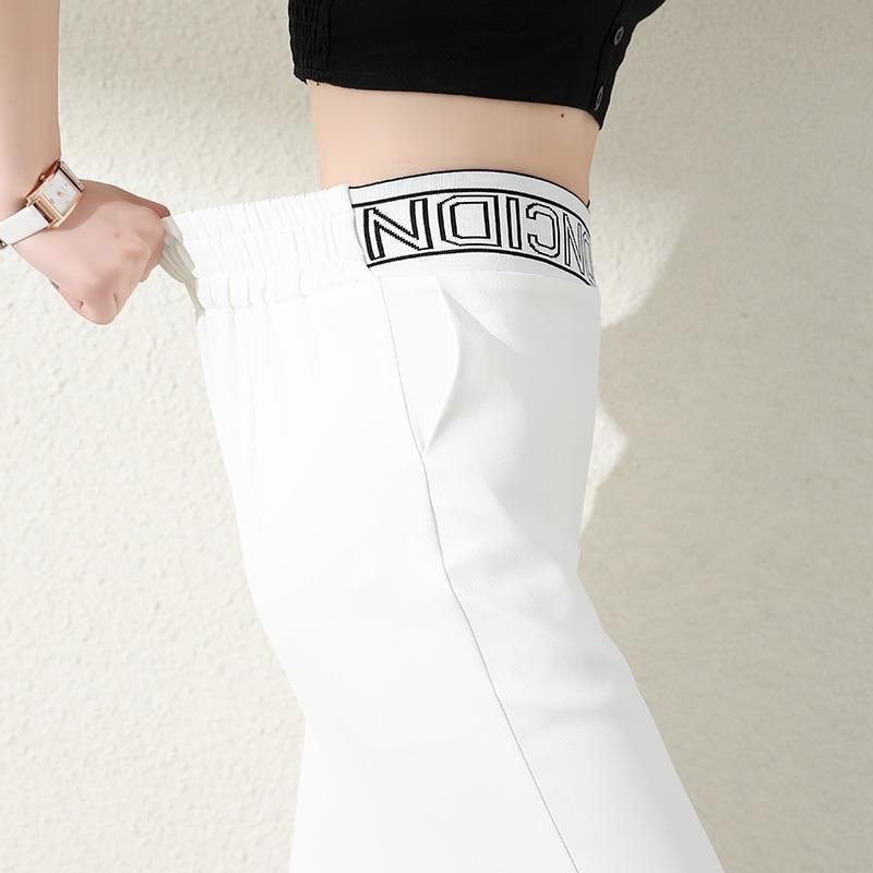🔥Summer Hot Sale 49% OFF-Ice Silk High Waist Wide-leg Pants