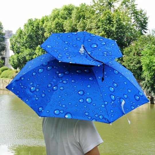 (Last Day Promotion - 50% OFF) Outdoor Double Layer Umbrella Hat