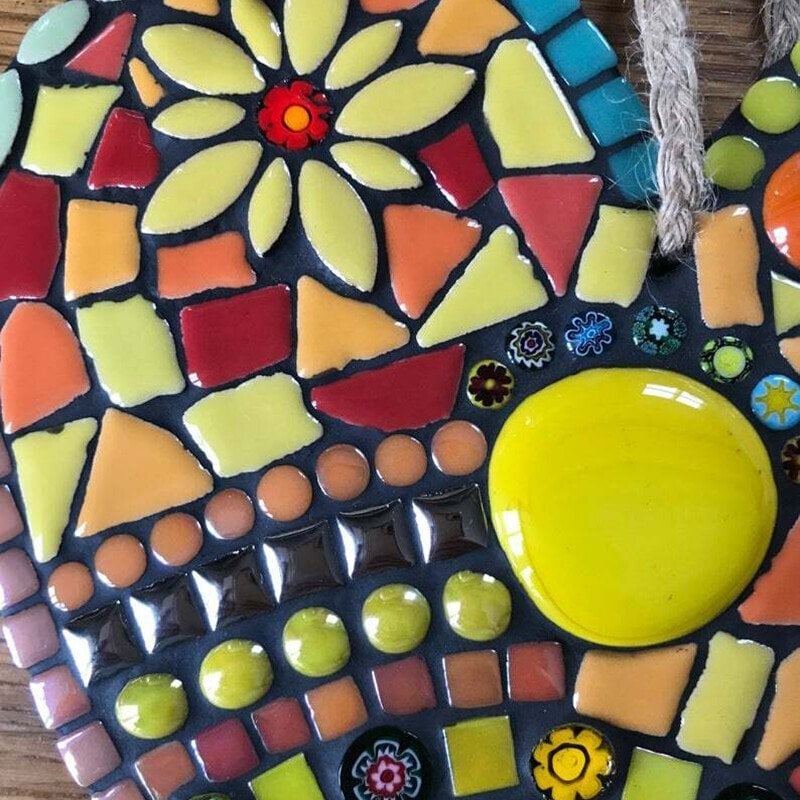 Large Garden Mosaic Heart