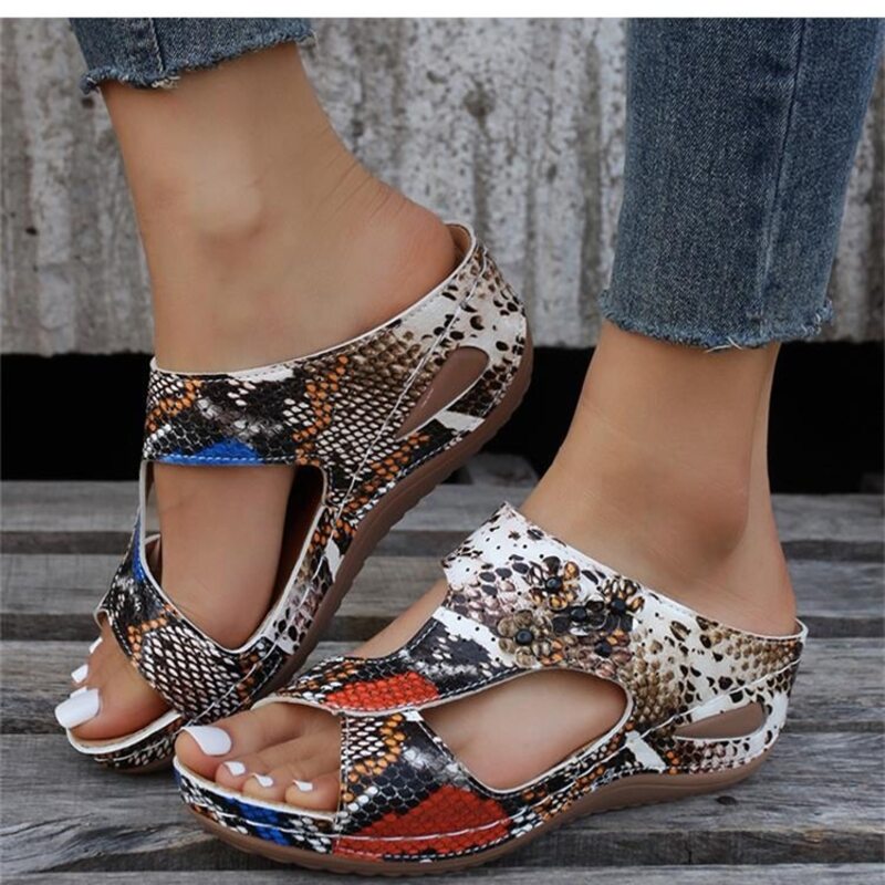 🔥Summer Sale 50% OFF🌈 Premium Slip-On Orthopedic Diabetic Wedge Sandals For Women