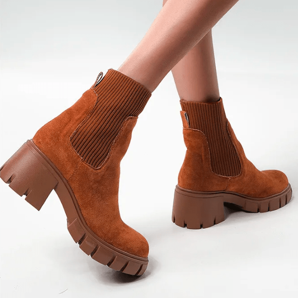 New autumn and winter suede boots