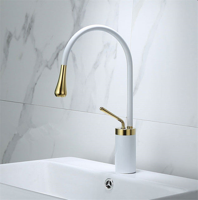 Bathroom Faucet Basin Faucet Brass and Marble Sink Mixer Faucet Tap