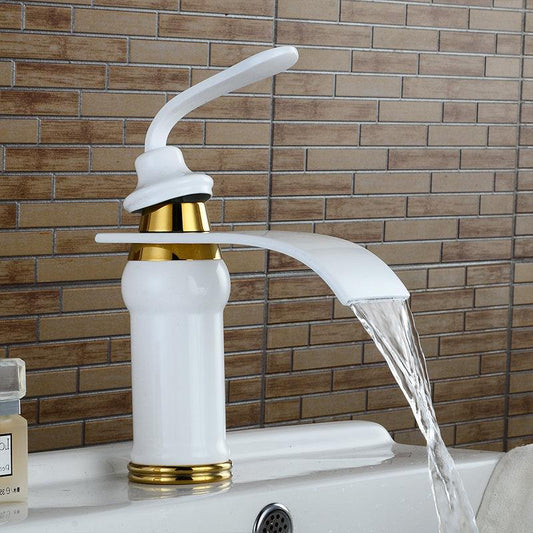 Oil Rubbed Bronze Waterfall Bathroom Faucet